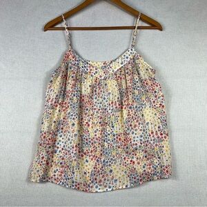 GAP Ditsy Floral Camisole Top Size Medium Petite MP Cottagecore Floral Flowy
